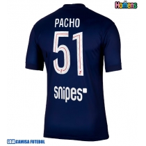 Camisa de Futebol Paris Saint-Germain Willian Pacho #51 Equipamento Principal 2025-26 Manga Curta